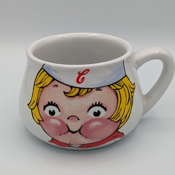 Campbell's Soup Mug Bowl 1998 Blonde Girl Face, Vintage - Picture 1 of 10